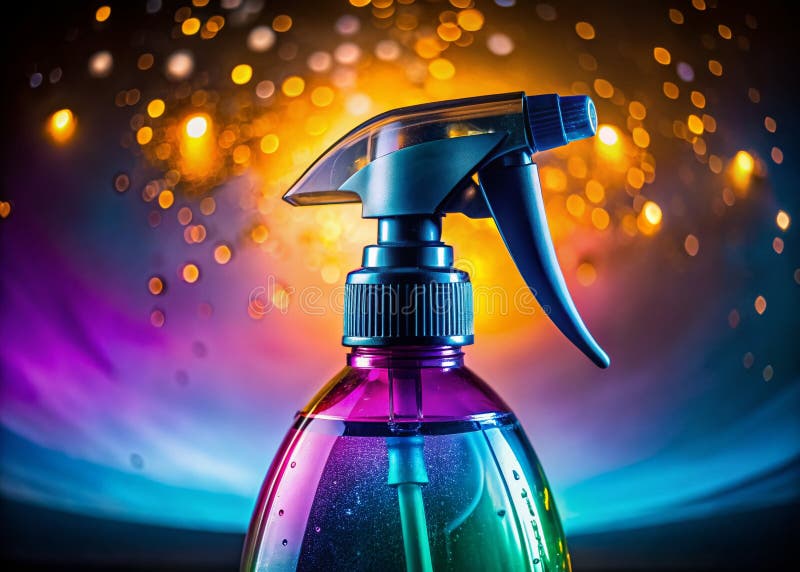 Capturing Beauty and Detail Professional Spray Bottle Portrait Photography for Cosmetics and Beauty Products vector illustration