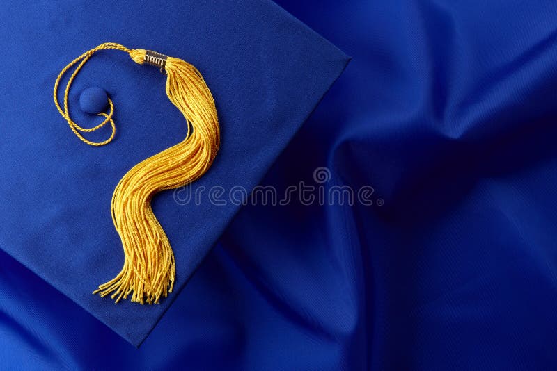 Capuchon et robe bleus photos libres de droits Capuchon et robe bleus photos libres de droits