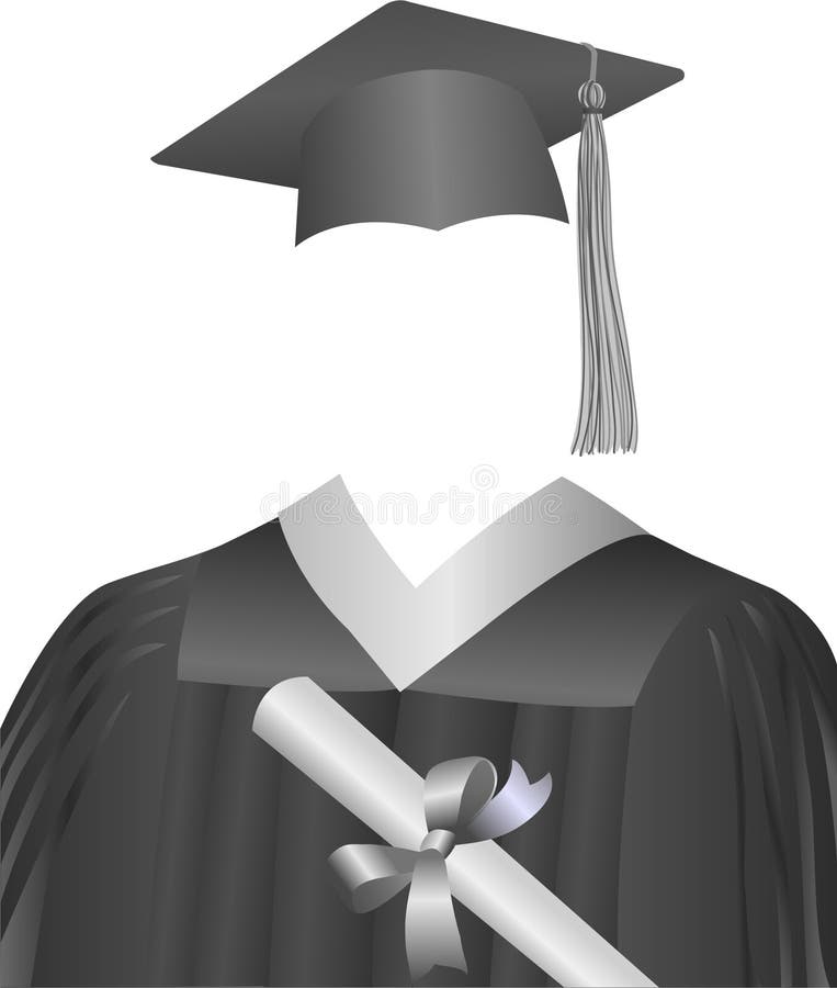 Capuchon, robe, et diplôme gradués