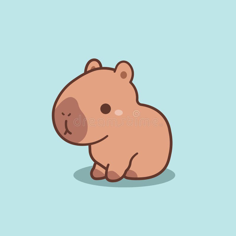 Premium Vector  Cute capybara cartoon vector illustration