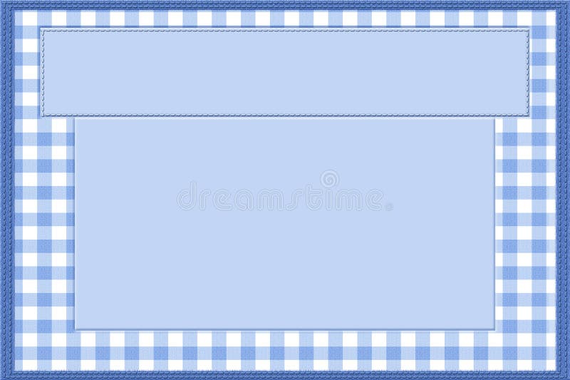 Capítulo azul y blanco del bebé para su mensaje o invitación ilustración del vector Capítulo azul y blanco del bebé para su mensaje o invitación ilustración del vector