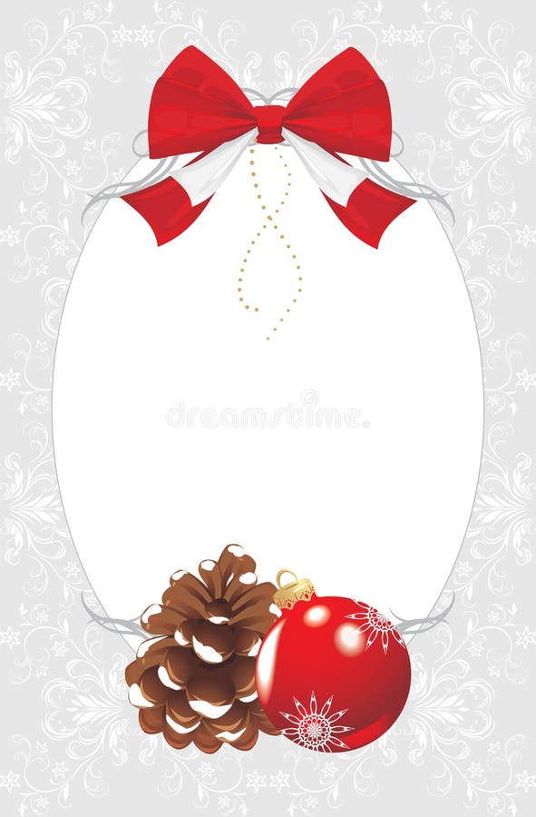 Capítulo con pinecone y la bola de la Navidad libre illustration Capítulo con pinecone y la bola de la Navidad libre illustration