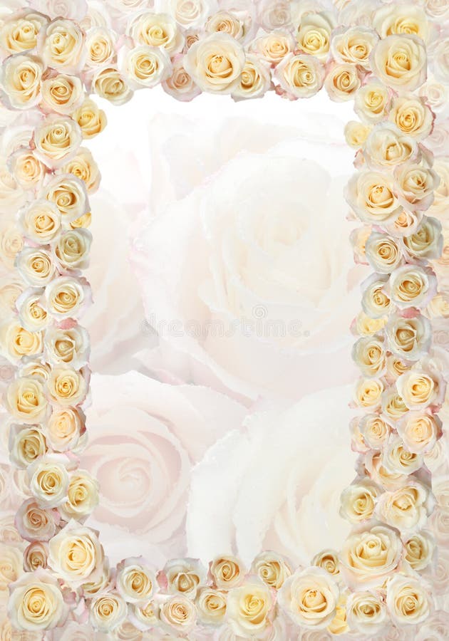 Frame of roses wedding / greetings on the occasion. Frame of roses wedding / greetings on the occasion