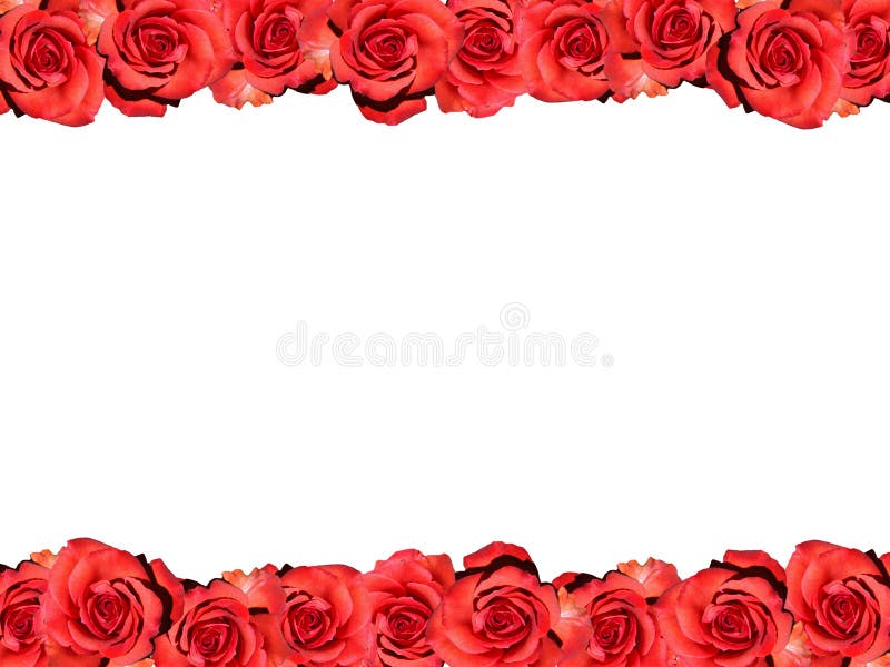 Frame: red roses - symbolic image for love, affection and Valentines Day. Frame: red roses - symbolic image for love, affection and Valentines Day