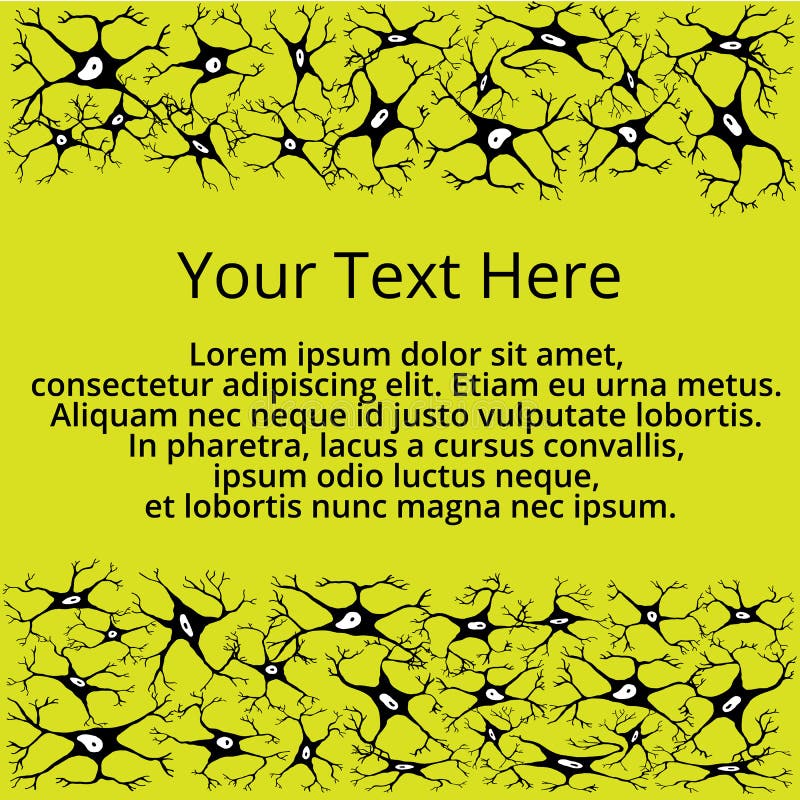 Capítulo para el texto de las células nerviosas ilustración del vector Capítulo para el texto de las células nerviosas ilustración del vector