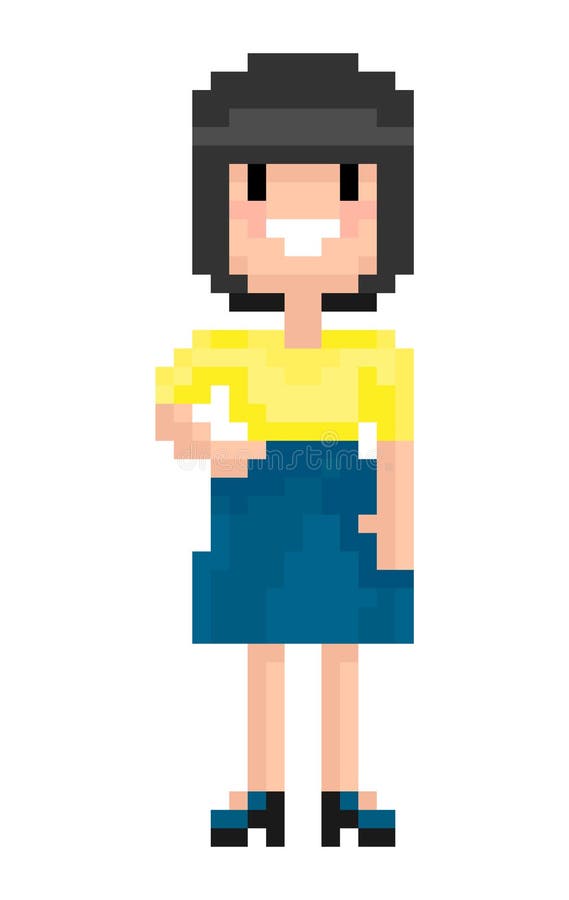 Estights Femininos Jogo Pixel Art Vetor Ilustração Ilustração do Vetor -  Ilustração de pixels, modelo: 278415673