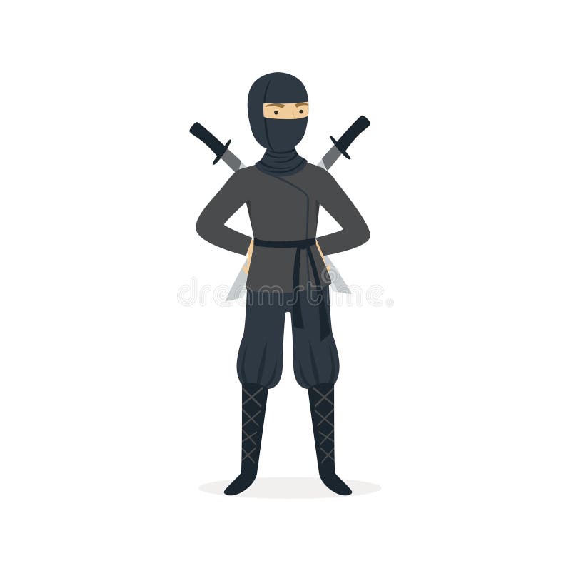 Vetores de Assassino De Ninja Japonês No Traje Preto Cheio Que Executa  Posturas Das Artes Marciais De Ninjitsu Com Armas Diferentes Jogo Das  Ilustrações e mais imagens de Ninja - iStock