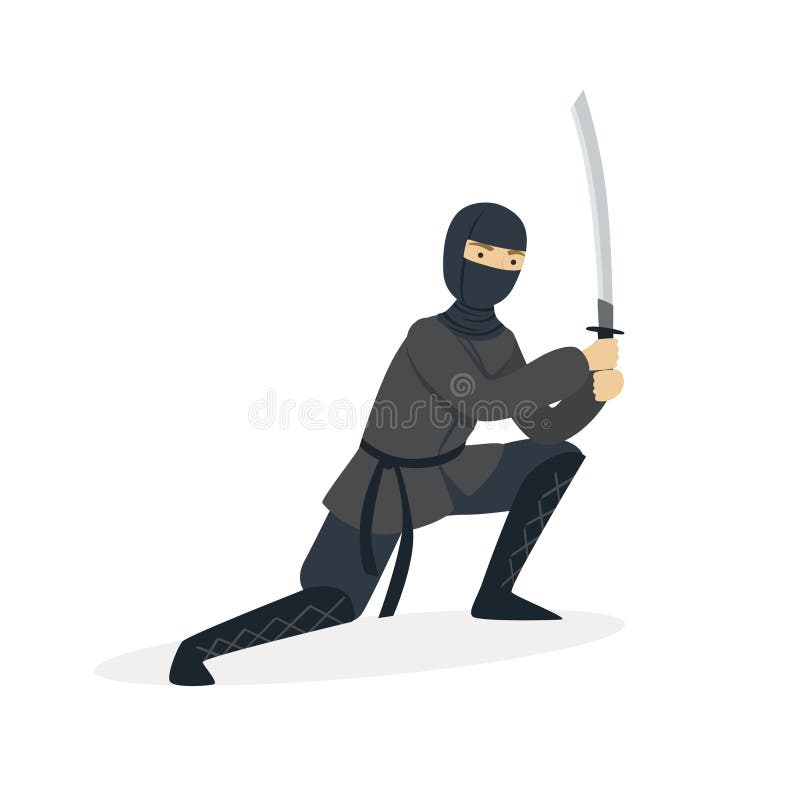 Vetores de Japão Segredo Ninja Assassino Japonês Espada Personagem De  Desenho Animado Furtivamente Sneaking Vector Ilustração e mais imagens de  Caratê - iStock