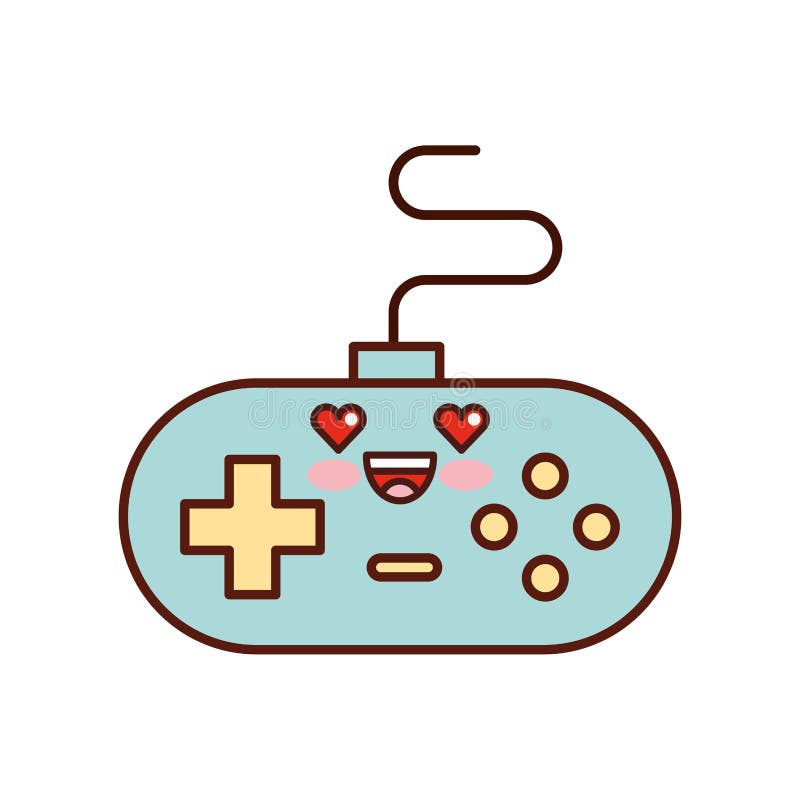 Desenhos Animados Do Console Do Jogo De V?deo De Kawaii Ilustração do Vetor  - Ilustração de virtual, isolado: 143665375