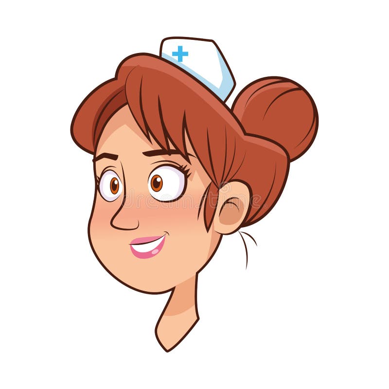 Personagem De Avatar Profissional De Enfermagem Ilustração do