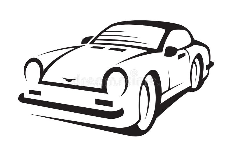 Car stock vector. Illustration of icon, modern, black - 28412802