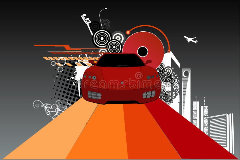 Abstract car vector stock vector. Illustration of background 7550297