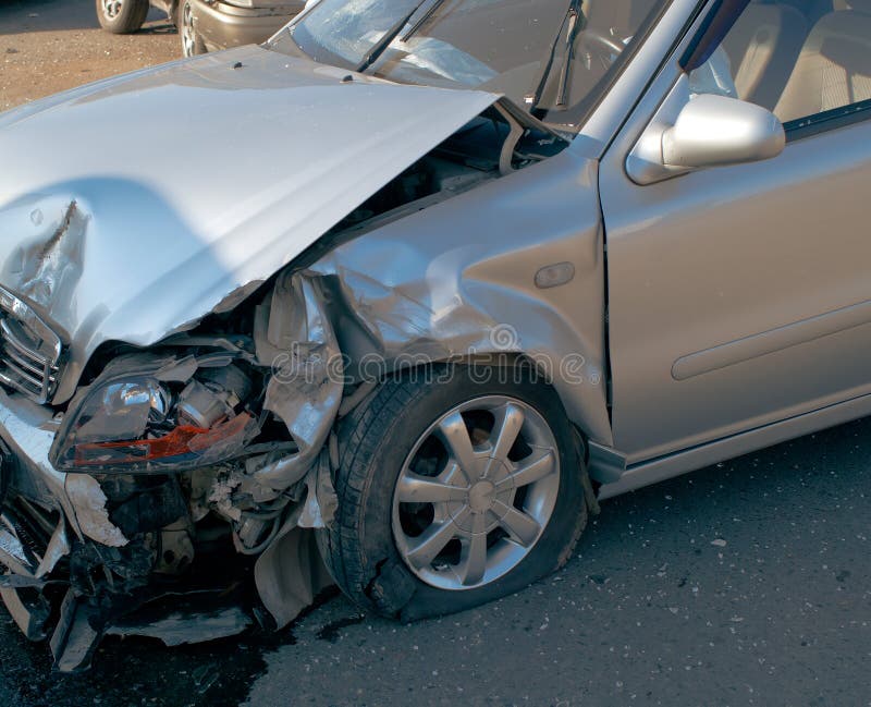 Car accident stock images