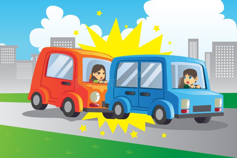 Car accident stock vector. Illustration of automobile - 22418271