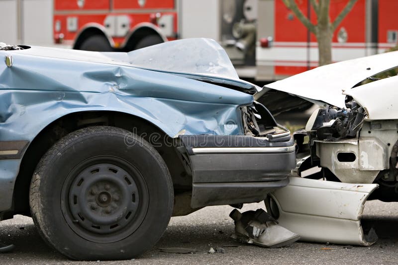 Lleno marco de vehículo accidente camión en.