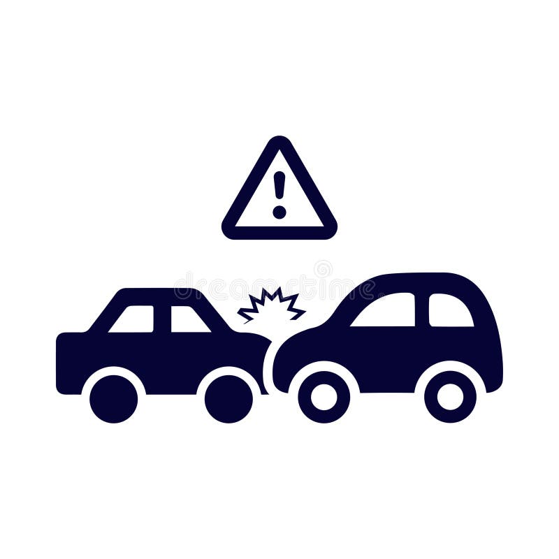 Car, Car Accident, Accident, Car and Car Accident Icon Stock Vector