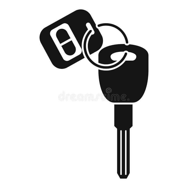 Car Alarm Equipment Icon, Simple Style Stock Vector Illustration of