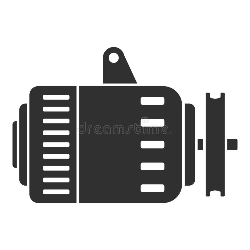 Car Alternator Icon, Simple Style Stock Vector Illustration of gear