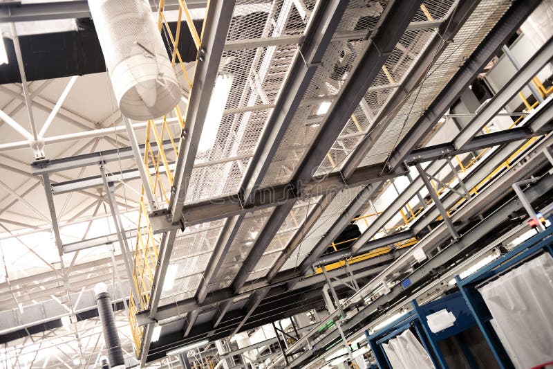 Car assembly shop royalty free stock photos