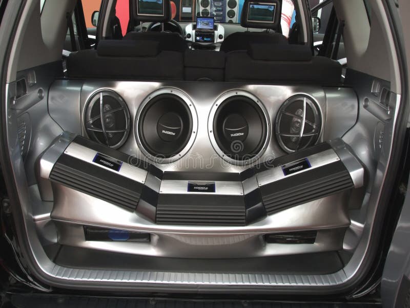 Car audio system stock photo. Image of audio, subwoofer 2181720