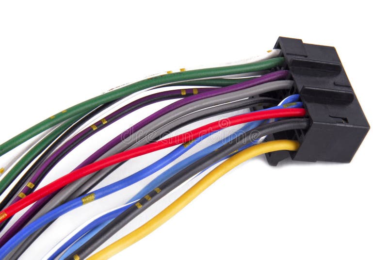 Car audio system wiring cable royalty free stock images Car audio system wiring cable royalty free stock images