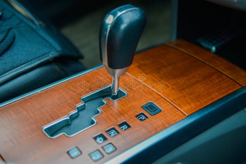 Car Automatic Transmission Gear Stock Image Image of sign, white