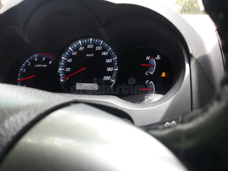 Car Automotive Fuel Indicator Bar Panel Stock Image Image of vehicle
