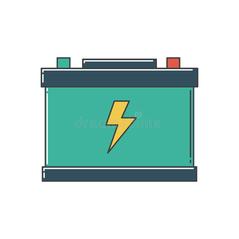 Car Battery. stock illustration Car Battery. stock illustration
