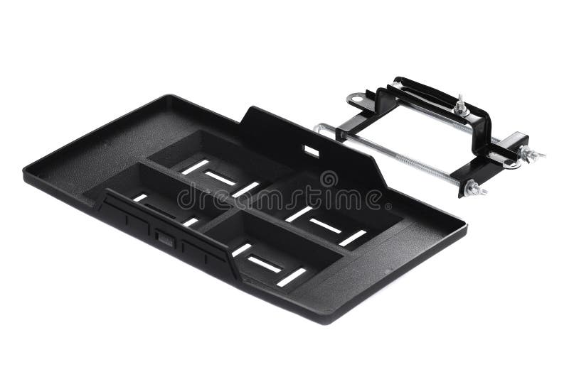 Battery Holder with Locked in a Car. Stock Image Image of power