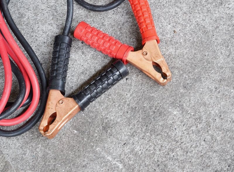 Car battery jumper cable stock image. Image of energy 70004879