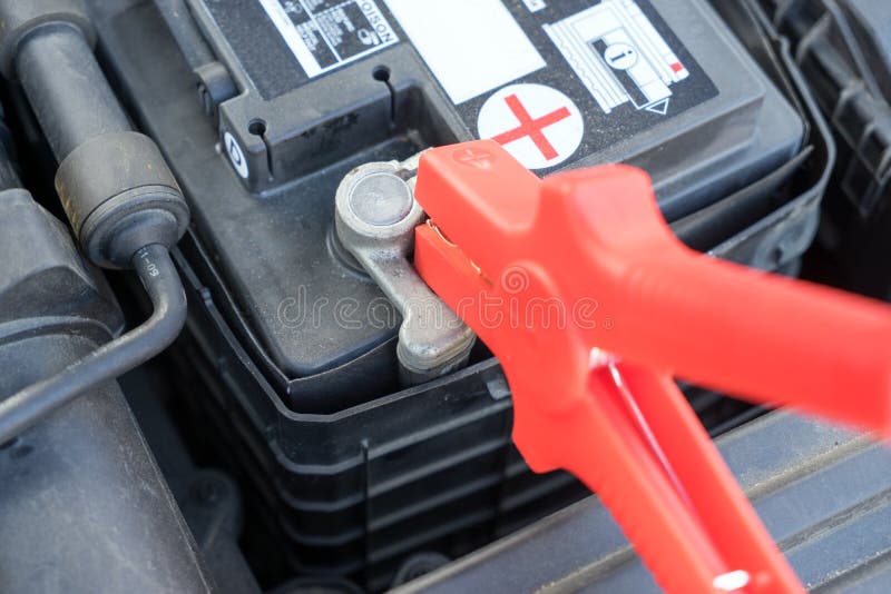 Car battery stock image. Image of starter, charging, polarity 74371931
