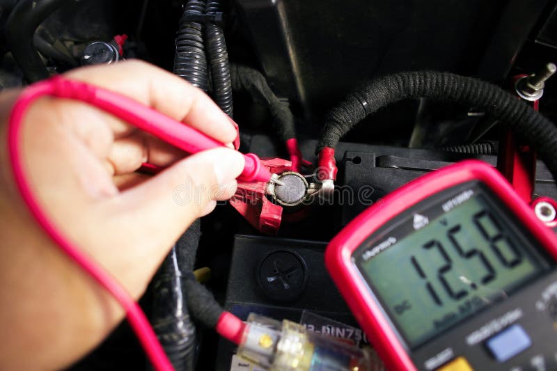 Car Battery Voltage Testing with a Digital Multimeter by Auto