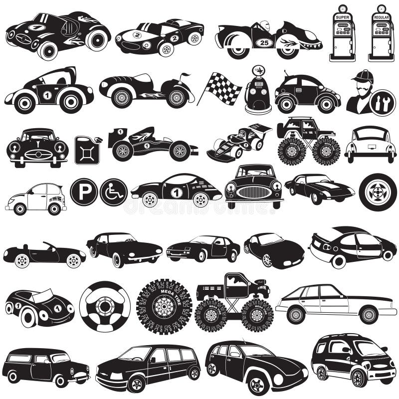 Car black icons