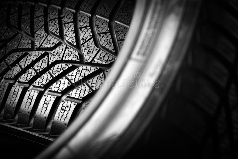 Car Black Tires Close Up. Car Tires Stock Photo Image of