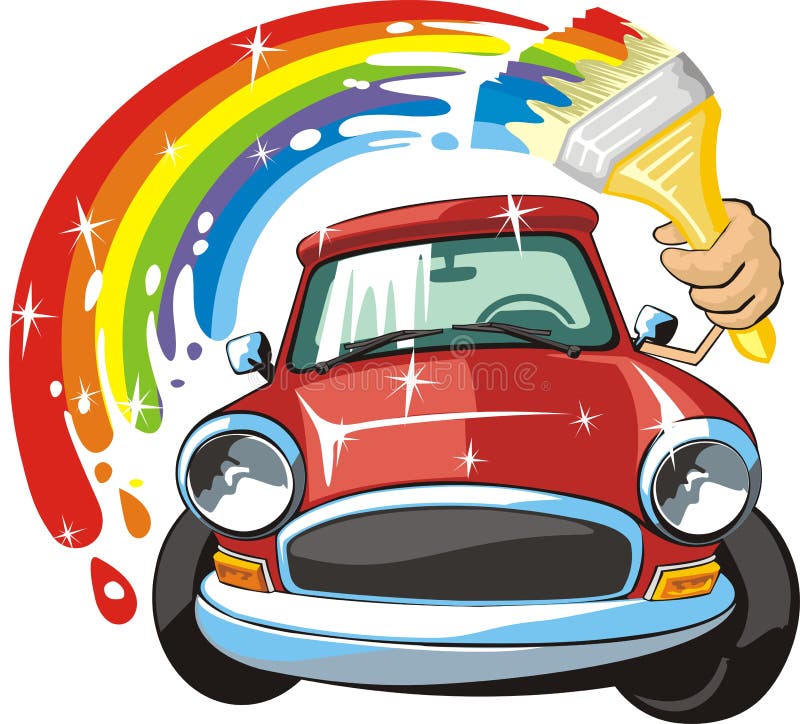 Car body paint stock vector. Illustration of color, rainbow 34505936