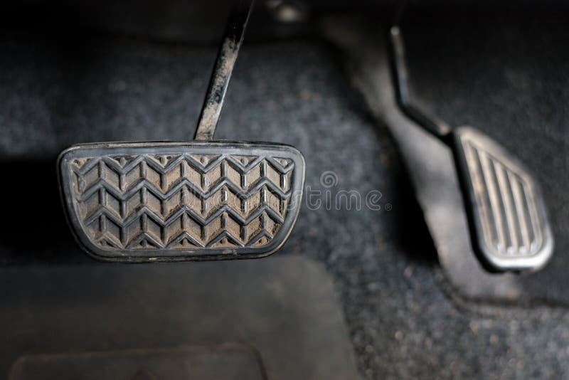 Car Brake and Accelerator Background. Transportation and Vehicle