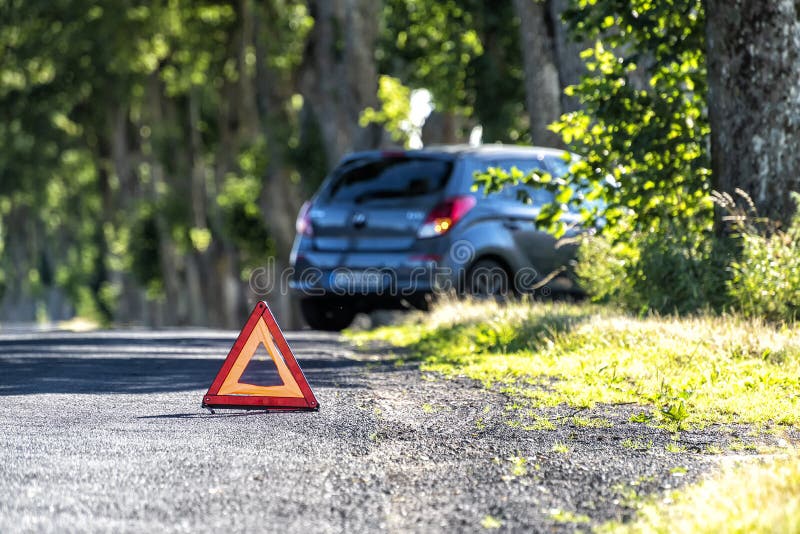 Car Breakdown on a Country Road Stock Photo Image of motor, motoring