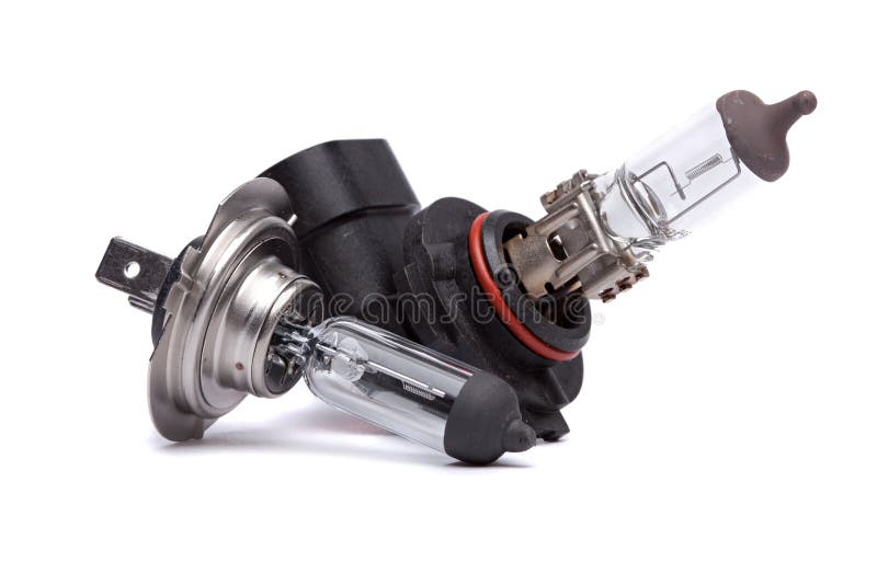 Car light bulbs in a box. stock image. Image of bulbs 27225931