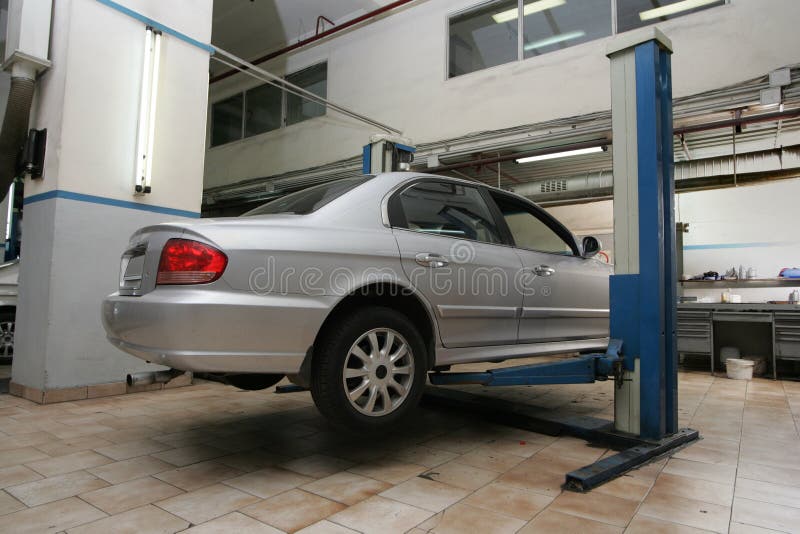 De auto recogido arriba técnico apoyo.