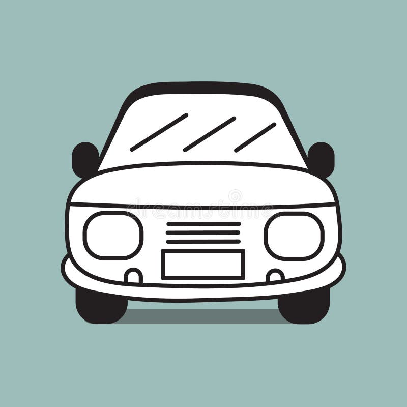 Car cartoon stock vector. Illustration of auto, draw - 74677259