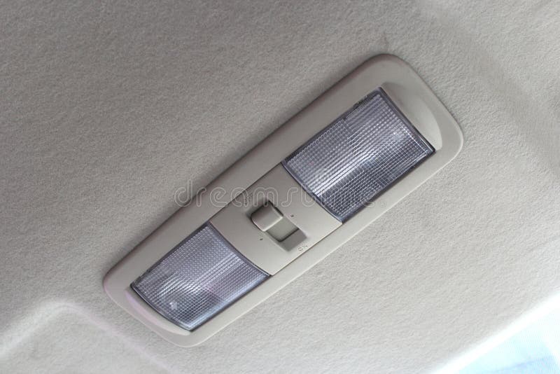 Car ceiling lamp. stock photo. Image of light, sign, lamp 36177278