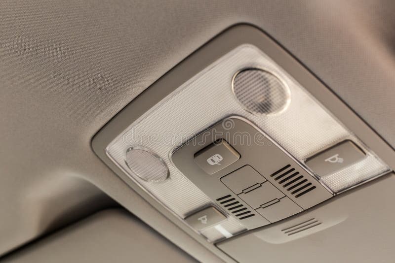 Car ceiling lamp stock image. Image of contemporary, indicator 59360405