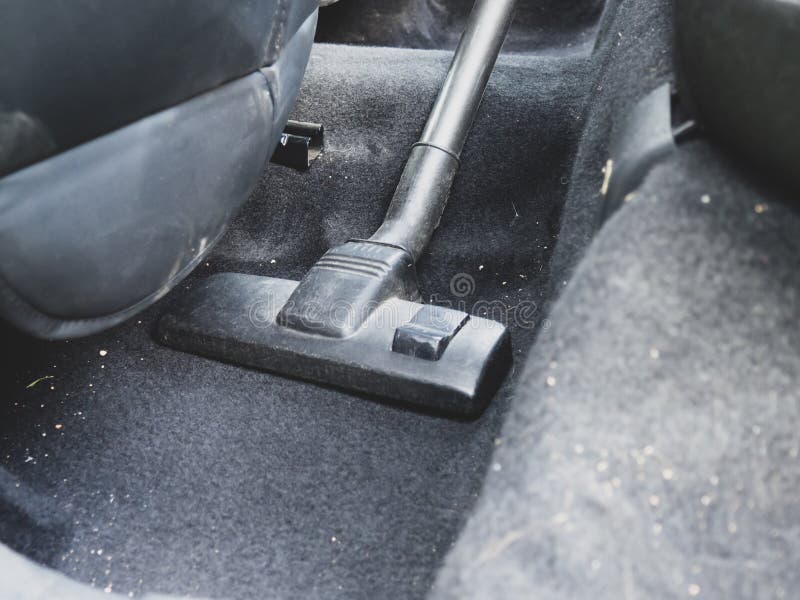 Car Cleaning with a Vacuum Cleaner Stock Photo Image of cleaning