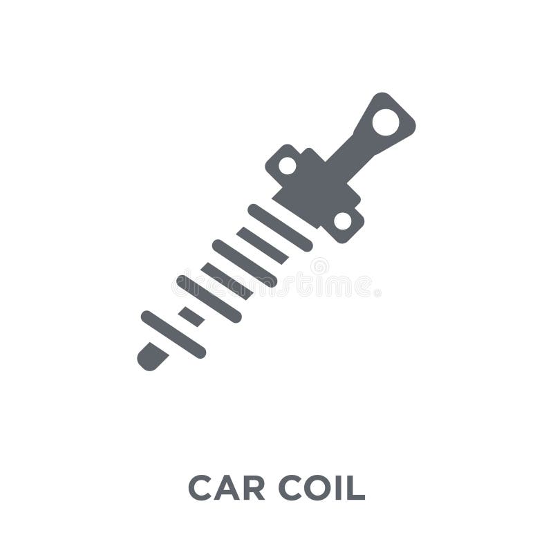 Car Coil Icon from Car Parts Collection. Stock Vector Illustration of