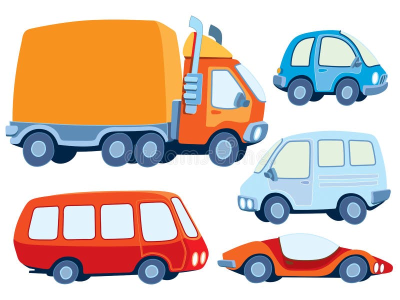 Car collection stock illustration