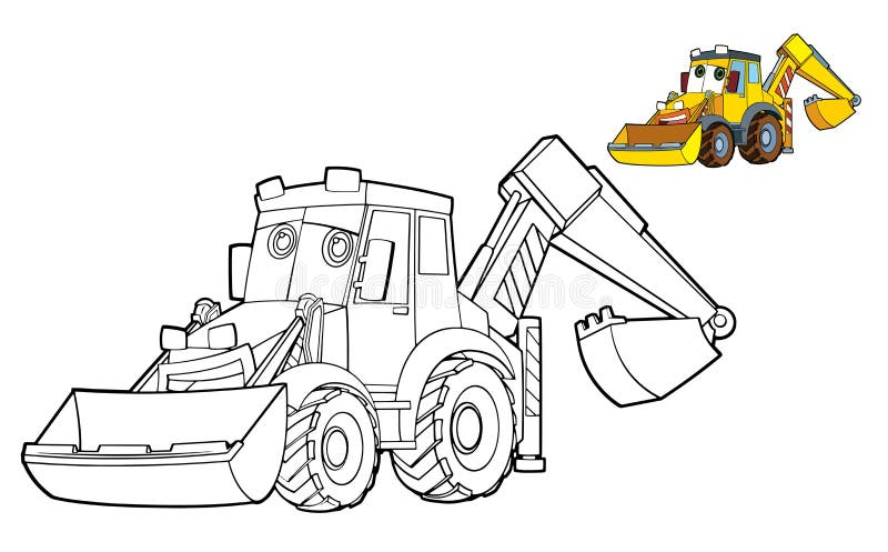 Car coloring page - illustration for the children stock illustration Car coloring page - illustration for the children stock illustration