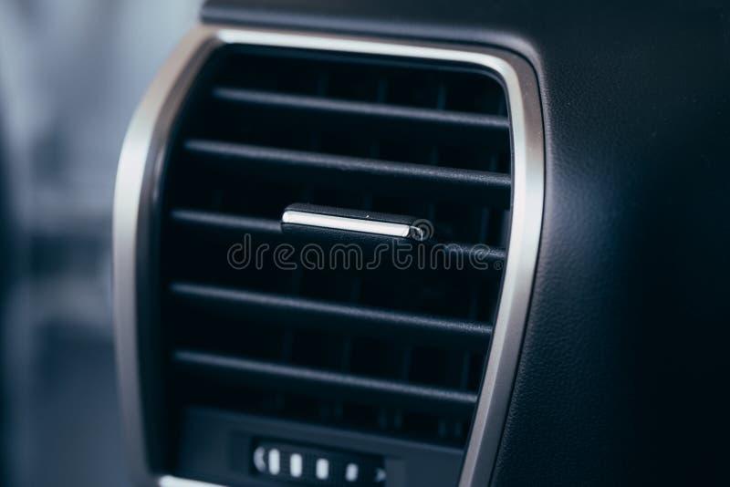 Car Conditioner. the Air Flow Inside the Car. Detail Interior. Air