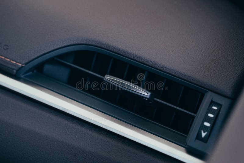 Car Conditioner. the Air Flow Inside the Car. Detail Interior. Air