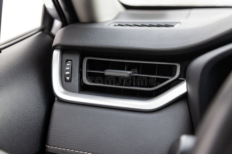 Car Conditioner. the Air Flow Inside the Car. Detail Interior. Air
