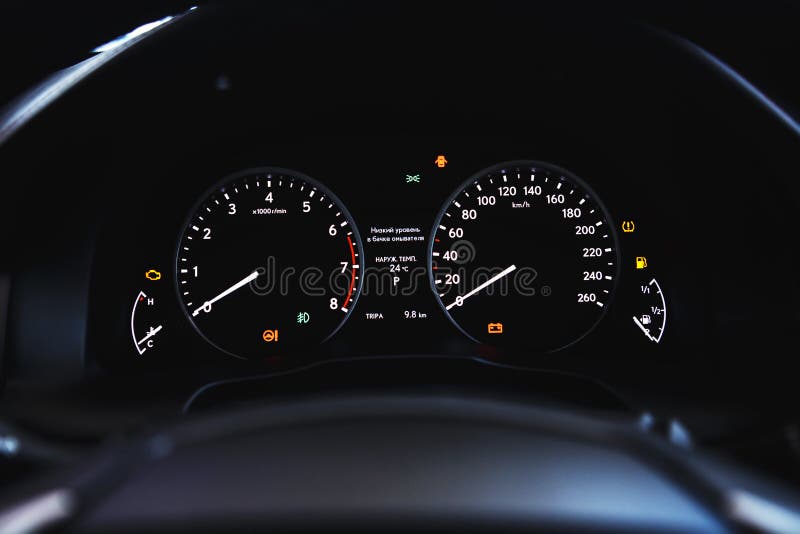 Car Control Panel Close Up, Dashboard Stock Image Image of digital